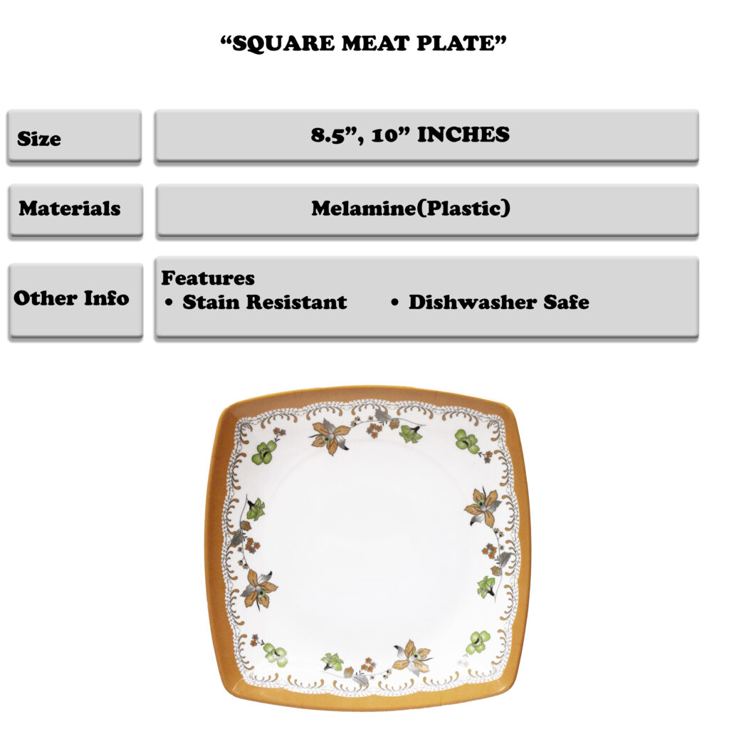 SQ MEAT PLATE D